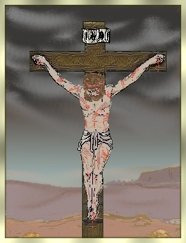 He was nailed to the cross to atone for my sins