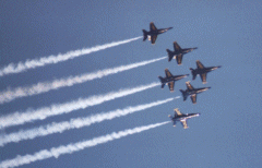 Blue Angels over Dewey Field