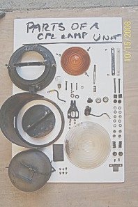 Parts of a CPL lamp unit