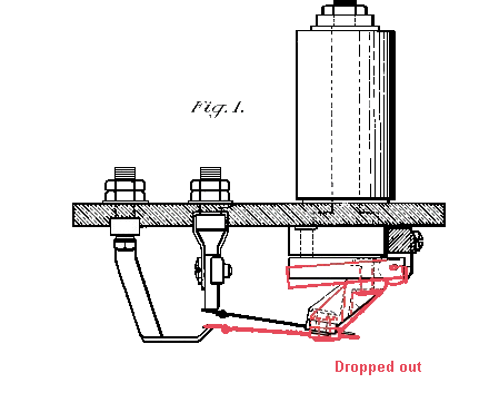 Patent drawing of a relay